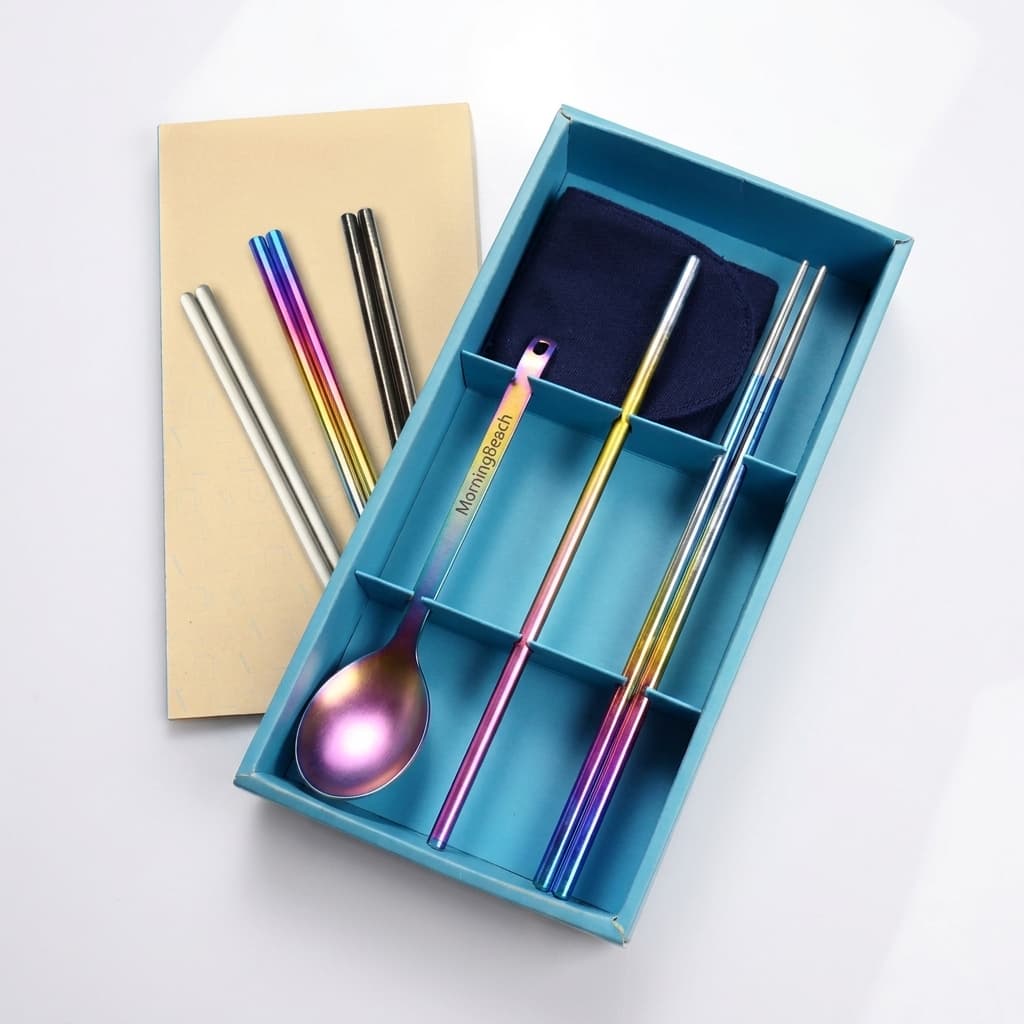 輕量化鈦合金露營餐具組