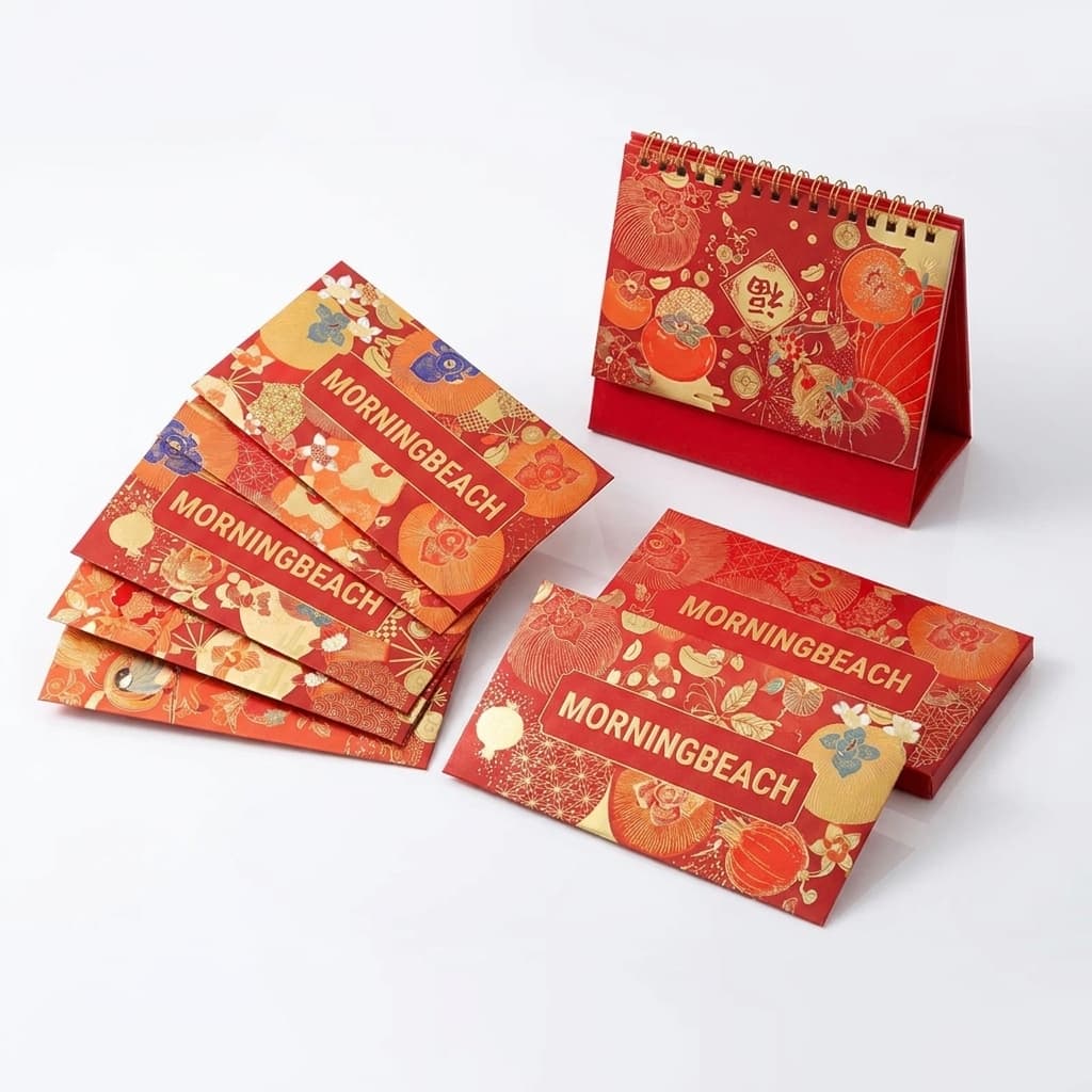 企業春節紅包袋/桌曆套組