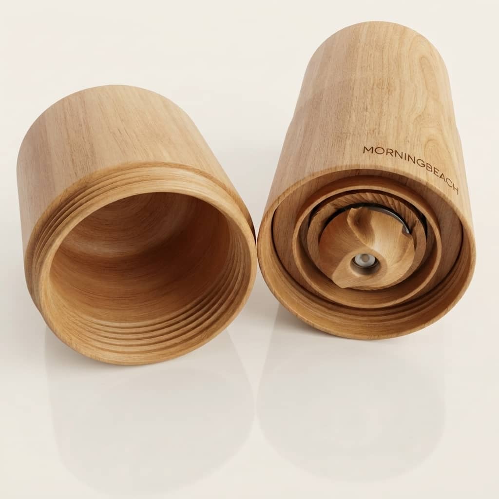 木柄手搖咖啡研磨器